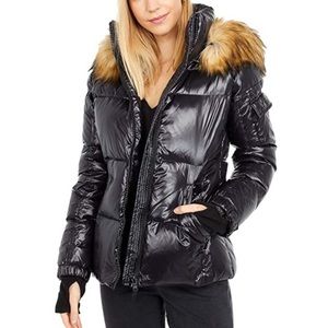 SAM. S13 Allie Faux Fur Trimmed Hooded Down Puffer Coat
